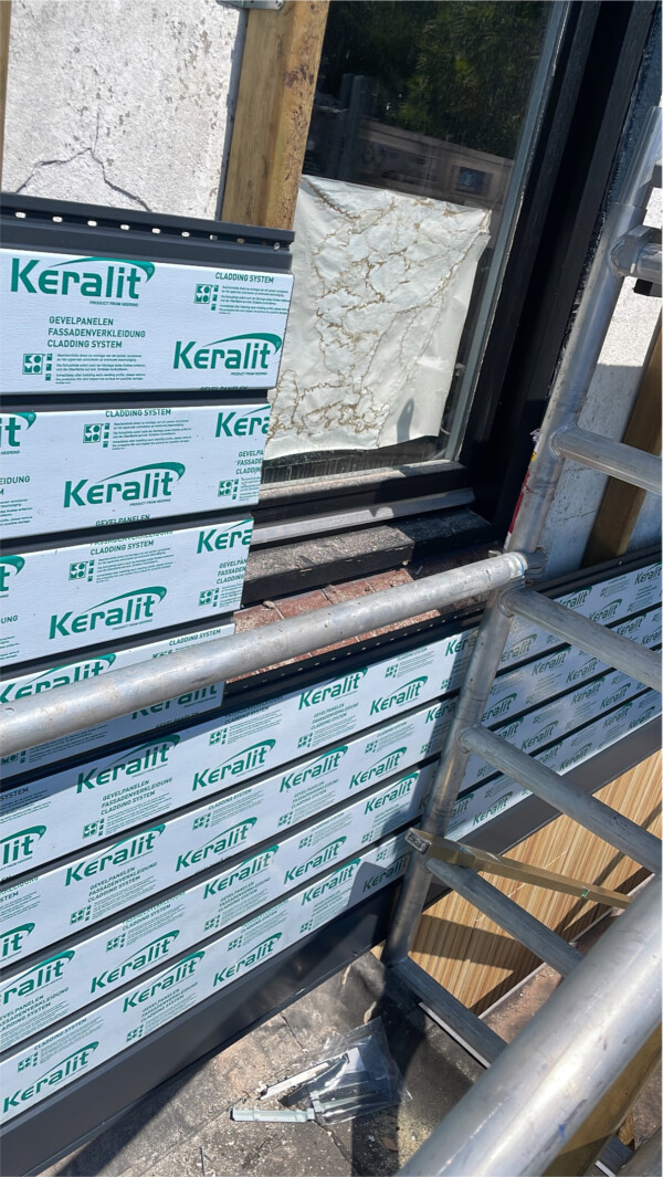 Verbouwen Gevelbekleding keralit 1